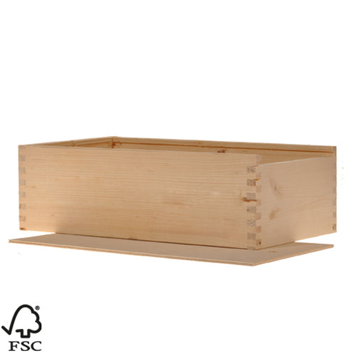 Houten Kist voor 2 Flessen - Luxe presentatie voor elke gelegenheid